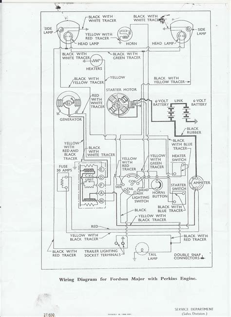 wiring diagram for fordson dexta tractor 